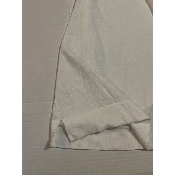 Eileen Fisher women’s XL Open Front long semi-sheer lightweight White Cardigan - Picture 5 of 9